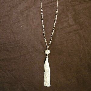Lily Pulitzer Gold Urchin W/ Rhinestones and Cream tassel Tassle